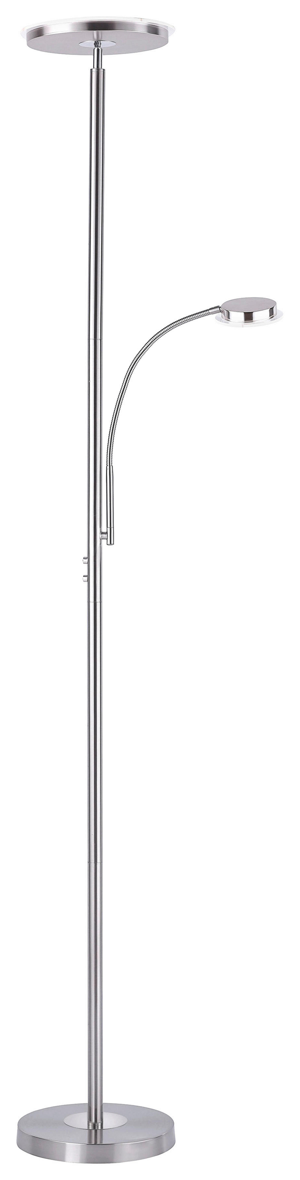 Just Light Deckenfluter 11709-55 Stahl Metall H: ca. 193 cm LED-Deckenfluter_Hans_rund - Stahl (193,00cm) - Just Light
