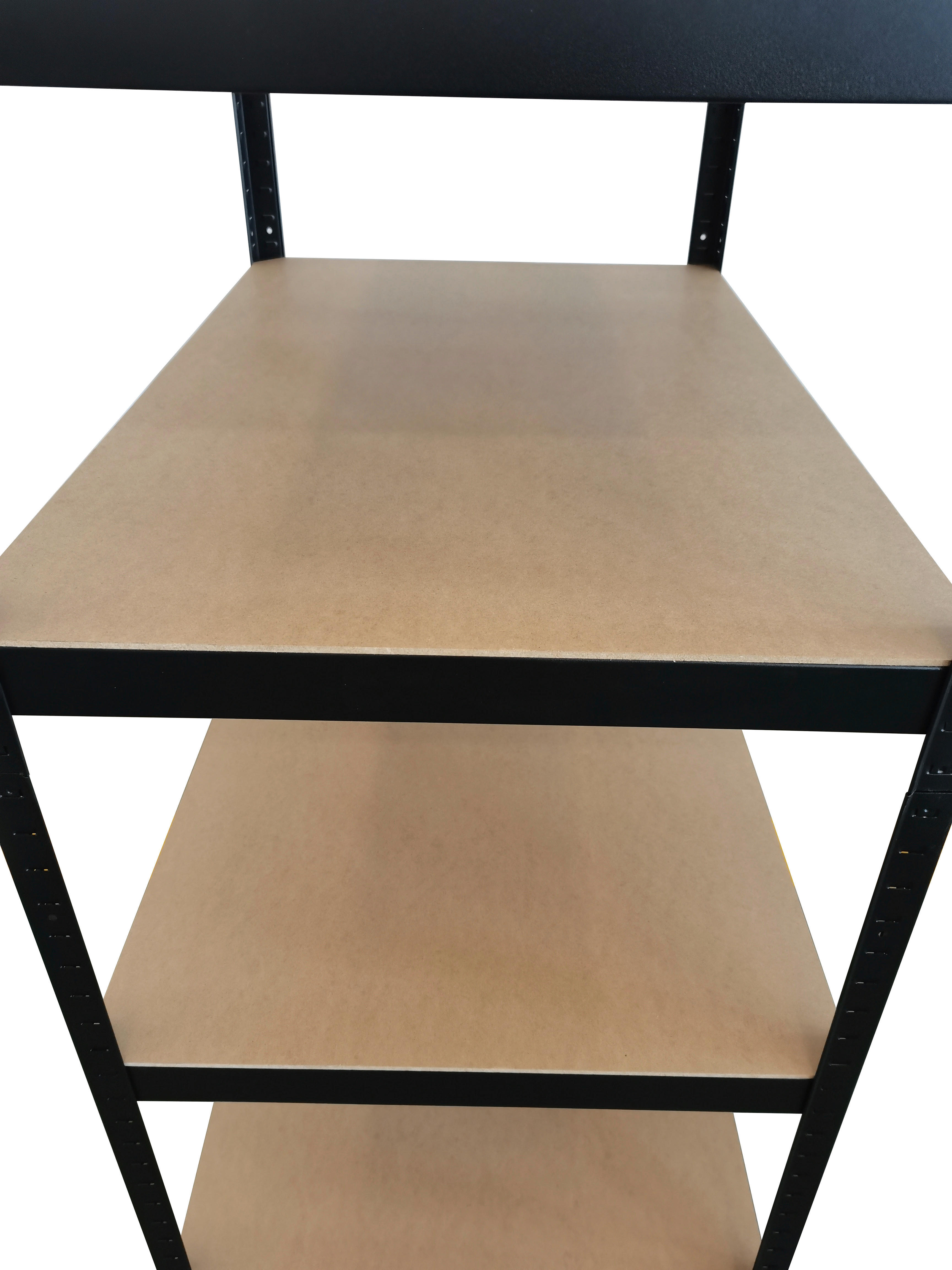 Schwerlaststeckregal schwarz B/H/T: ca. 120x180x60 cm Schwerlaststeckregal 180x120x60cm S - schwarz (120,00/180,00/60,00cm)