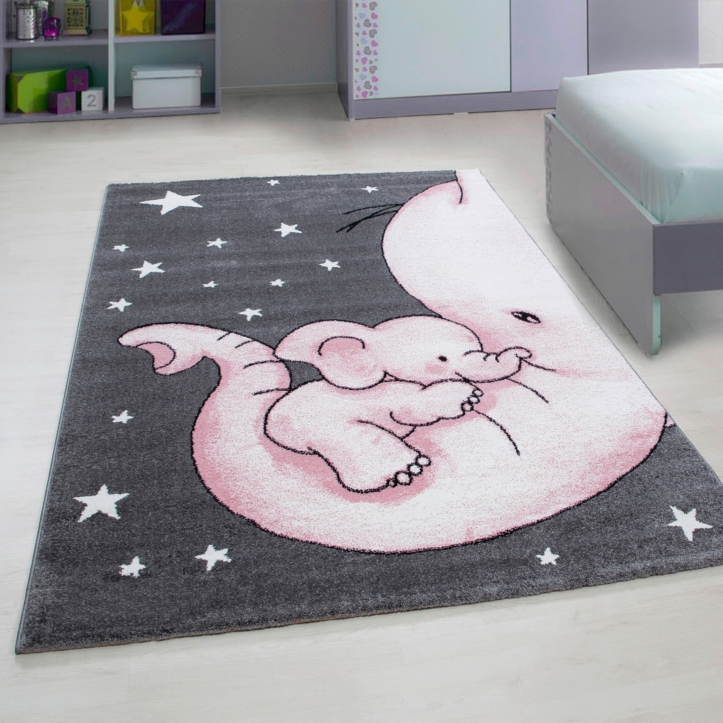 Ayyildiz Teppich KIDS pink B/L: ca. 200x290 cm KIDS - pink (200,00/290,00cm) - Ayyildiz