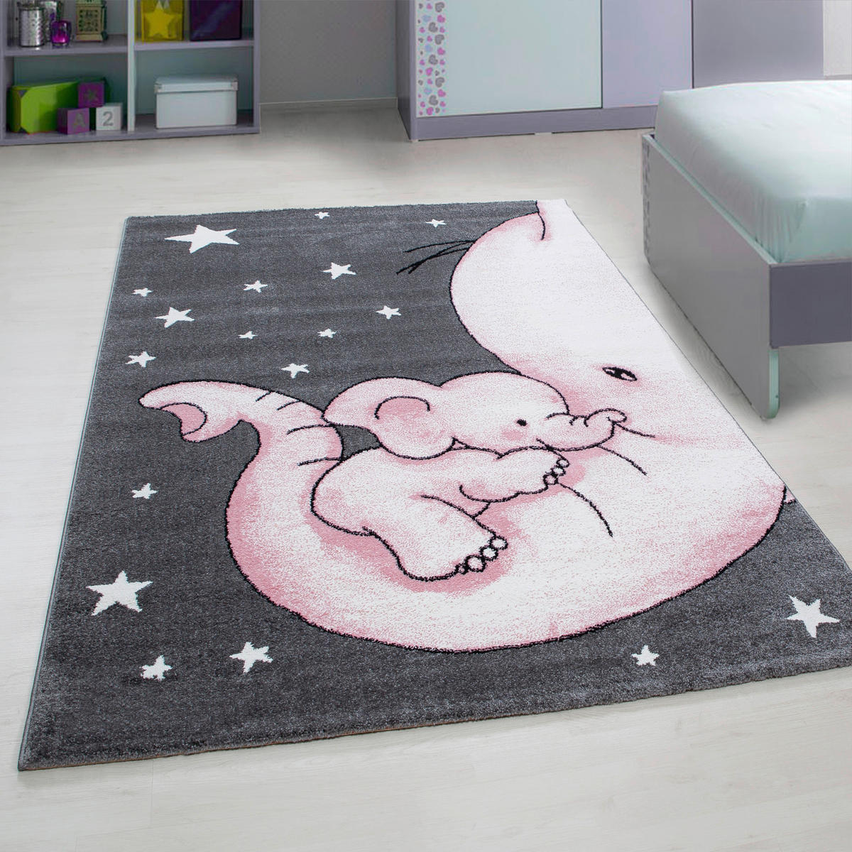 Ayyildiz Teppich KIDS pink B/L: ca. 140x200 cm KIDS - pink (140,00/200,00cm) - Ayyildiz