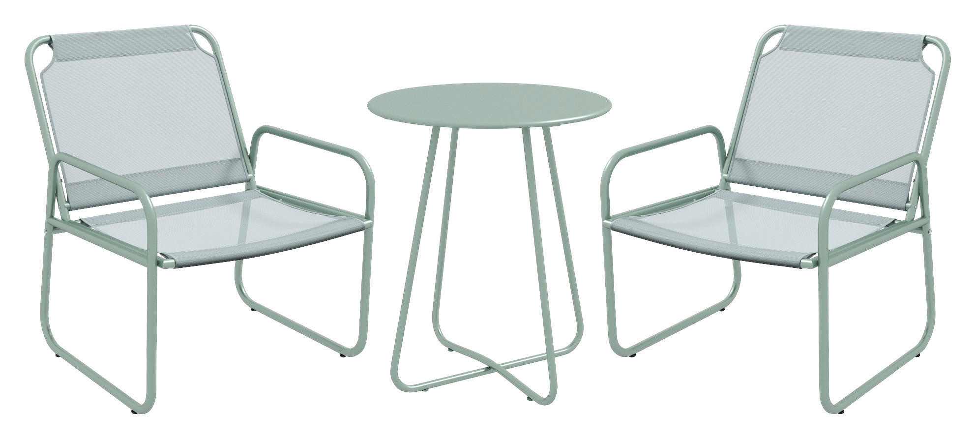 Outsunny Sitzgruppe grün Mesh B/H/L: ca. 57x63x82 cm Gartenmöbel-Set - grün (82,00/57,00/63,00cm) - Outsunny
