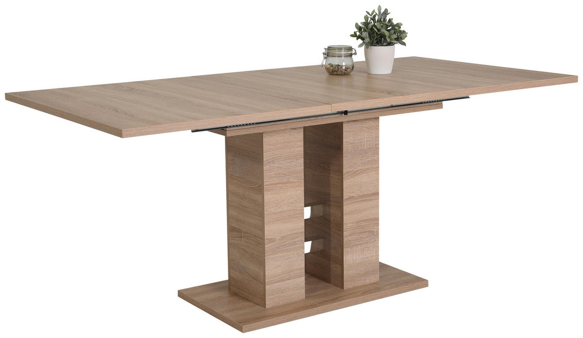 Essgruppe Paula III Eiche anthrazit Microfaser B/H/T: ca. 220x76x90 cm Paula III - Eiche/anthrazit (220,00/76,00/90,00cm) - Hela