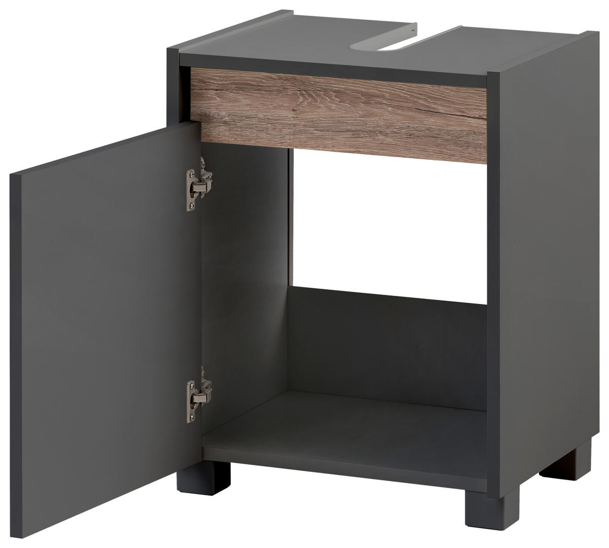 Waschbeckenunterschrank Cosmo anthrazit B/H/T: ca. 41,8x54,6x33 cm Cosmo - anthrazit (41,80/54,60/33,00cm) - Möbelpartner