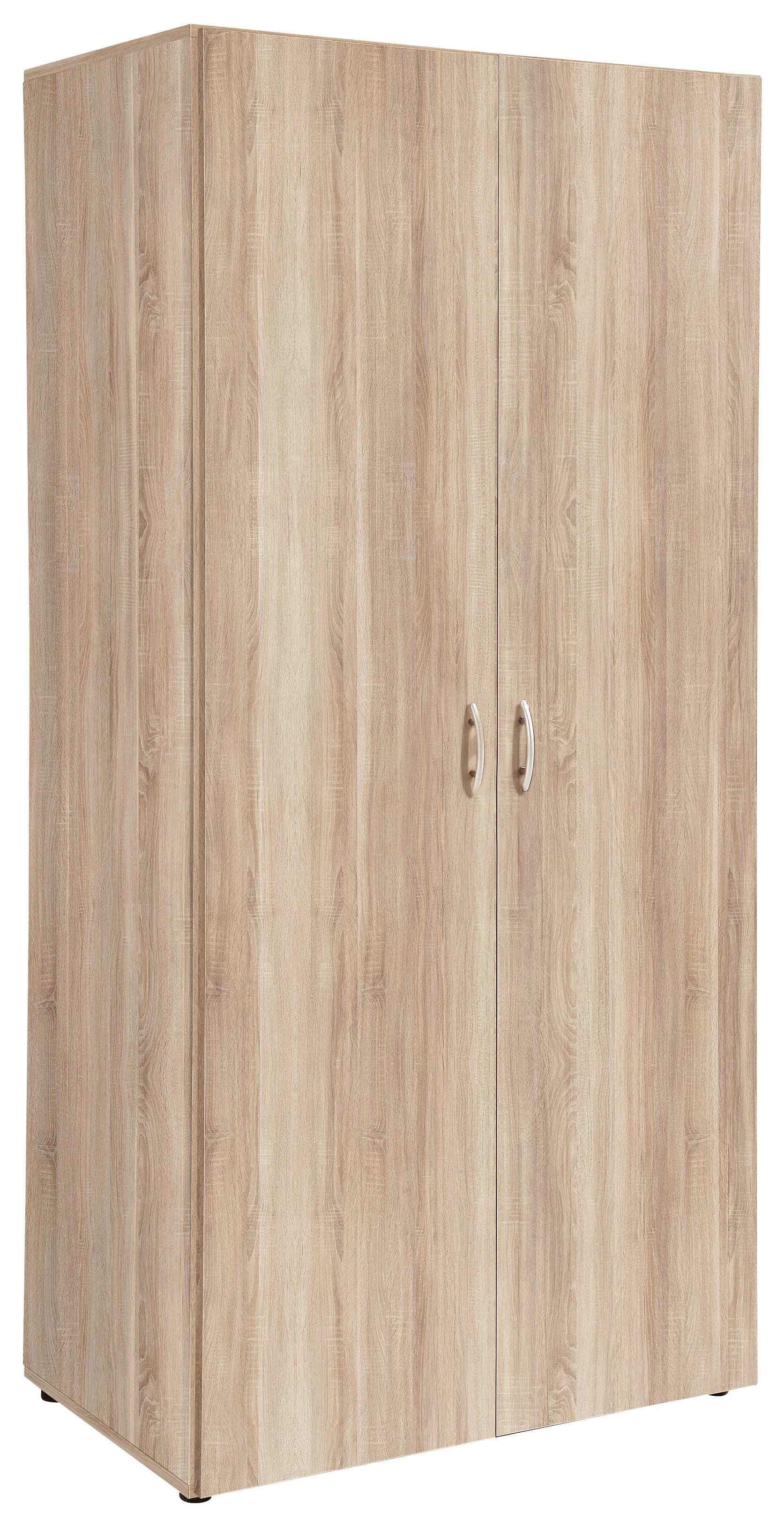 Kleiderschrank Base Eiche Sonoma Nachbildung B/H/T: ca. 81x177x52 cm Base - Eiche/Silbergrau (81,00/177,00/52,00cm)