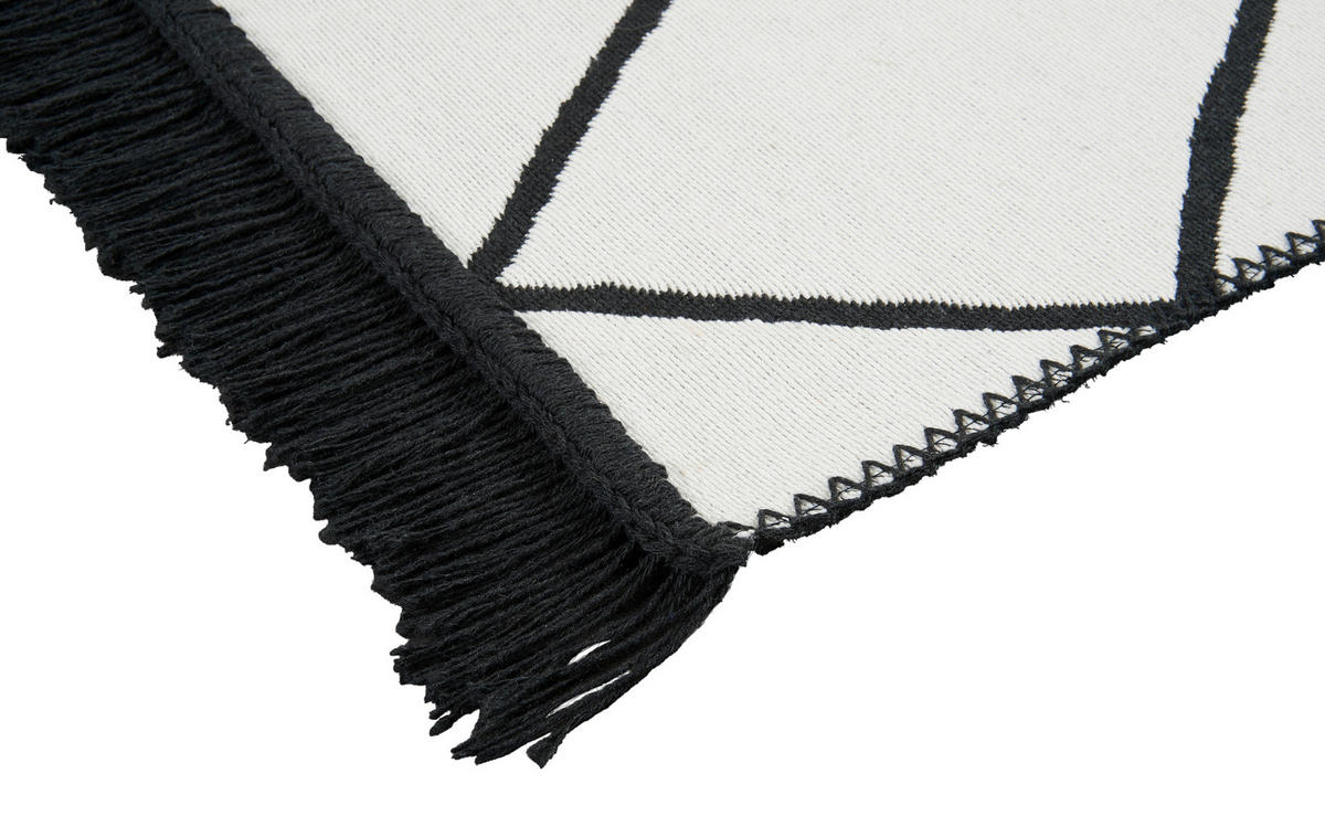 Teppich Boho Kilim schwarz B/L: ca. 60x90 cm Boho Kilim - schwarz (60,00/90,00cm)