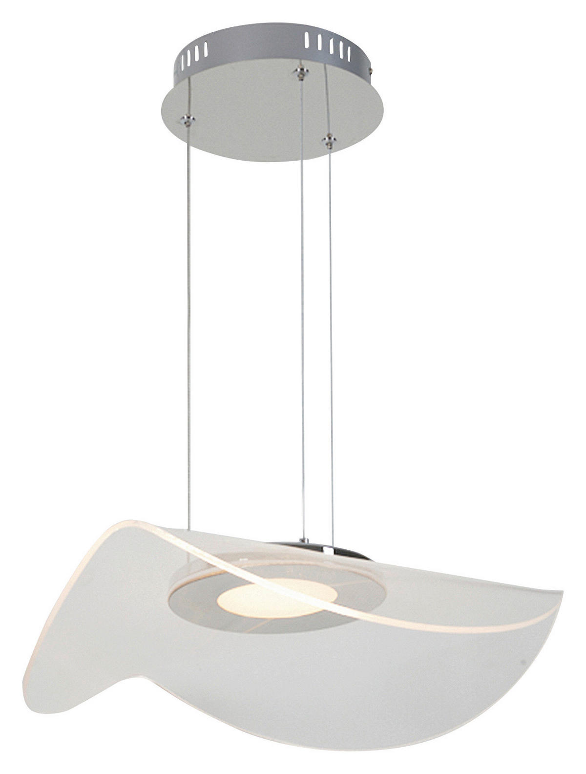 POCOline LED-Pendelleuchte silber H/D: ca. 120x48 cm MUSTER-LED-Pendelleuchte_Amina - silber (48,00/120,00cm) - POCOline