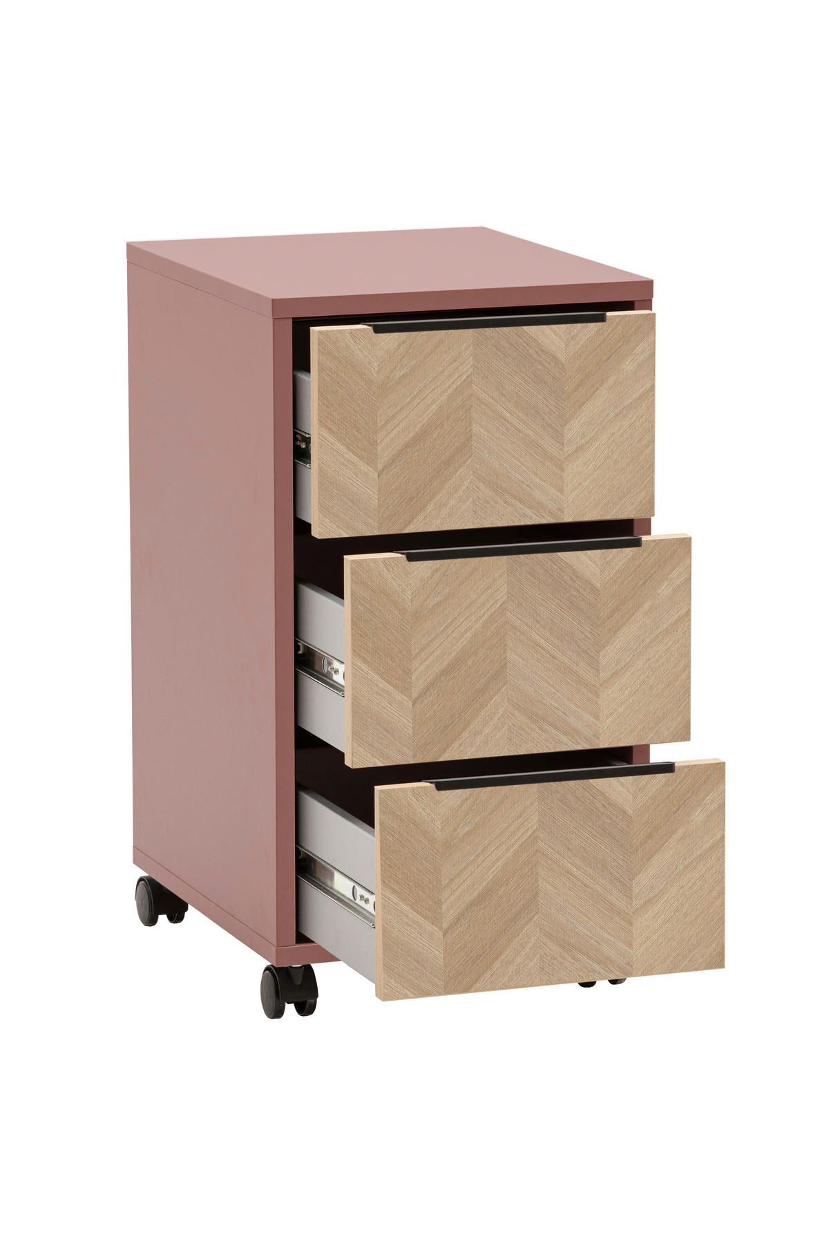 Rollcontainer Piazza braun B/H/T: ca. 32,6x59,7x39,1 cm Piazza - braun (32,60/59,70/39,10cm) - Schildmeyer