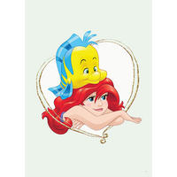 Komar Poster Ariel & Fabius Disney B/L: ca. 50x70 cm Ariel & Fabius - (50,00/70,00cm) - Komar