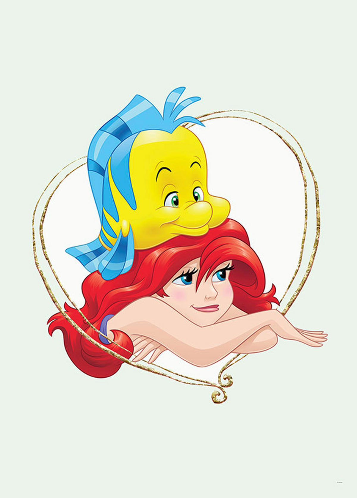 Komar Poster Ariel & Fabius Disney B/L: ca. 50x70 cm Ariel & Fabius - (50,00/70,00cm) - Komar