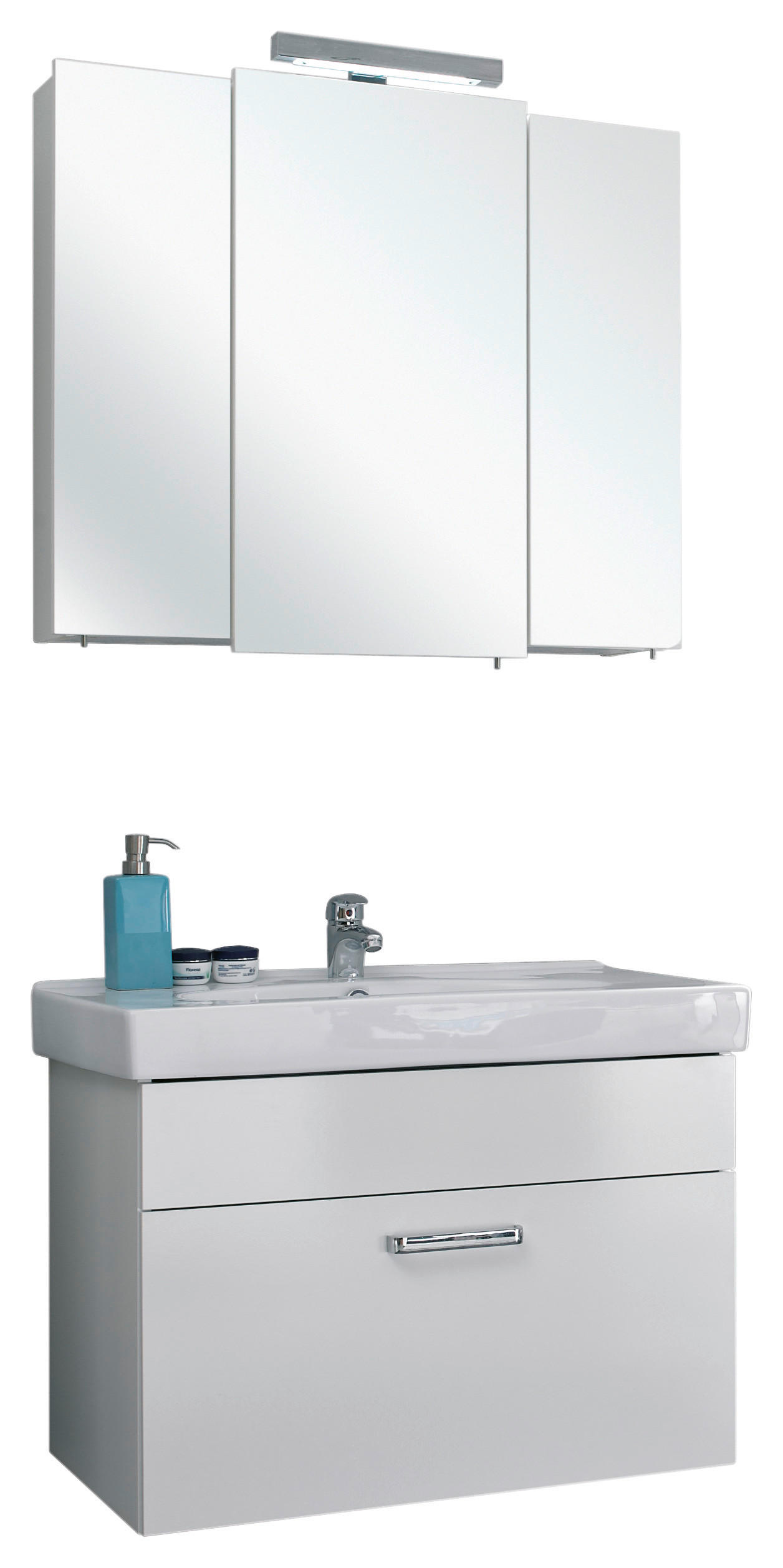 Badezimmer-Set Quickset 312 weiß glanz B/H/T: ca. 83x200x48 cm Quickset 312 - weiß (83,00/200,00/48,00cm) - Pelipal
