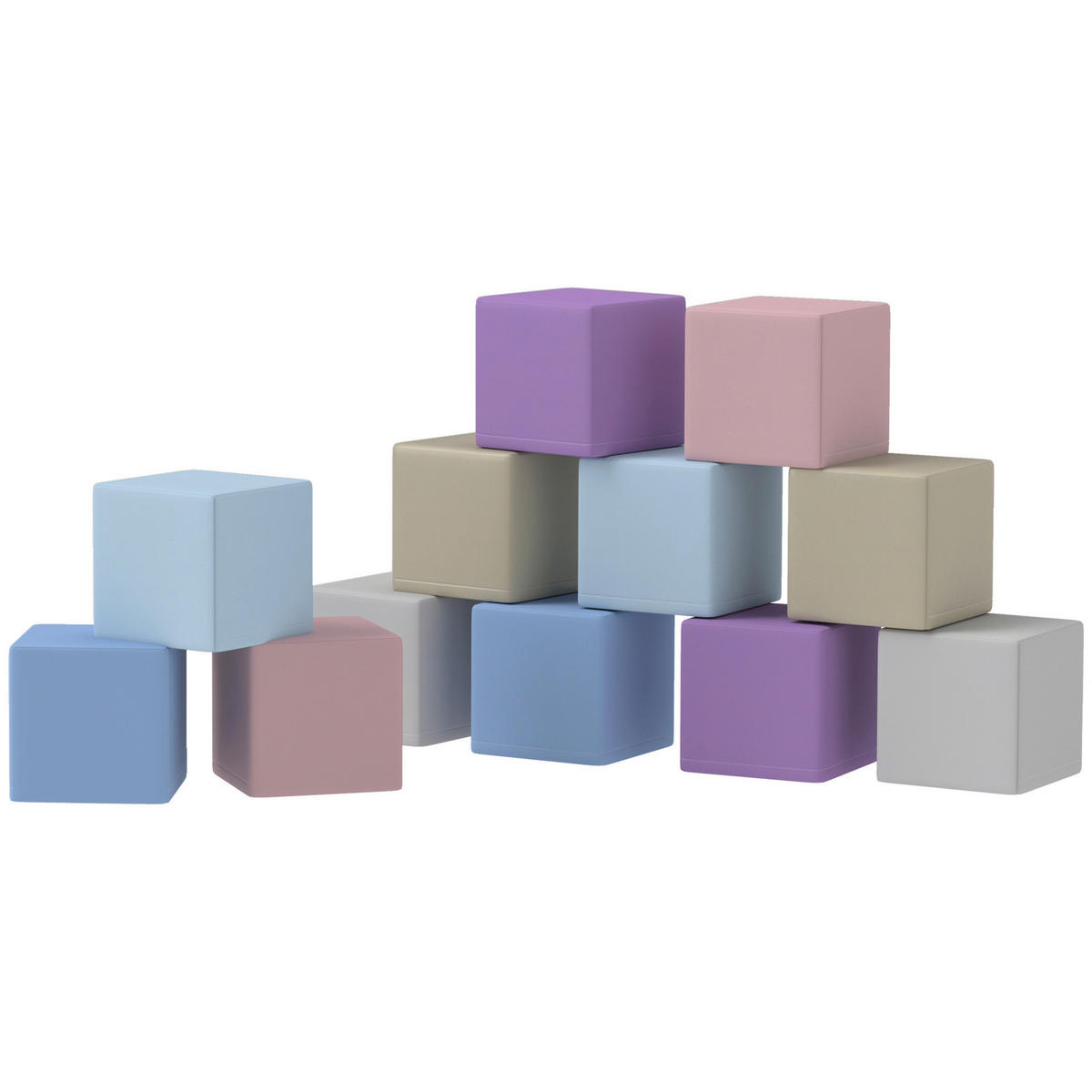 HOMCOM Softbausteine B/H/L: ca. 20x20x20 cm Softbausteine - multicolor (20,00/20,00/20,00cm) - HOMCOM