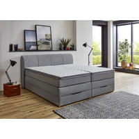 Boxspringbett Fire Silbergrau Liegefläche B/L: ca. 200x200 cm Fire - Silbergrau (208,00/106,00/216,00cm)