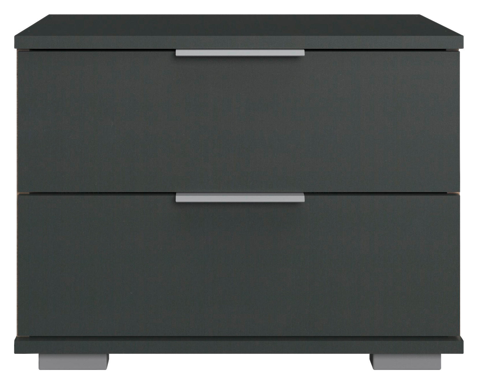 Nachtkonsole Easy Plus Graphit B/H/T: ca. 52x40x38 cm Easy Plus - Graphit/Silbergrau (52,00/40,00/38,00cm)