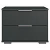 Nachtkonsole Easy Plus Graphit B/H/T: ca. 52x40x38 cm Easy Plus - Graphit/Silbergrau (52,00/40,00/38,00cm)