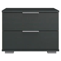 Nachtkonsole Easy Plus Graphit B/H/T: ca. 52x40x38 cm Easy Plus - Graphit/Silbergrau (52,00/40,00/38,00cm)