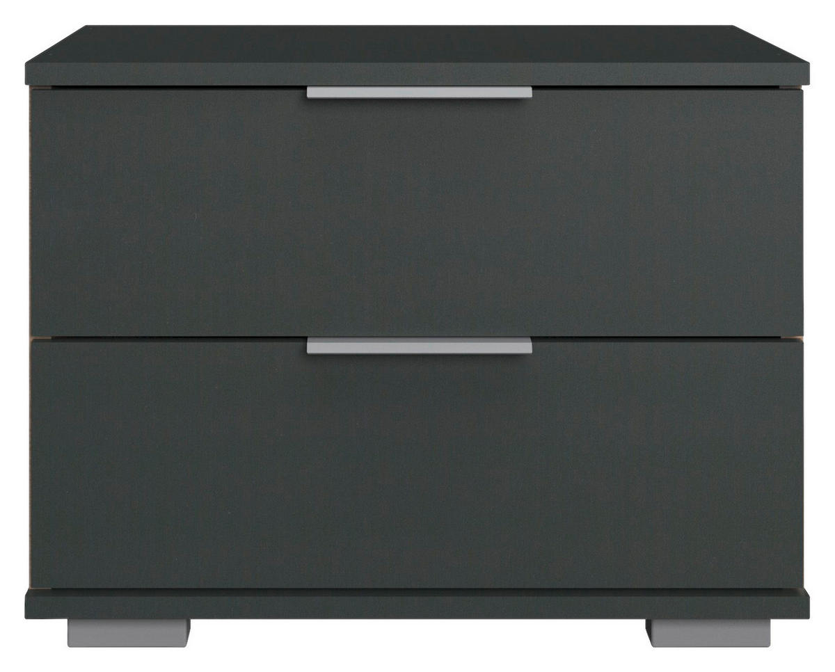 Nachtkonsole Easy Plus Graphit B/H/T: ca. 52x40x38 cm Easy Plus - Graphit/Silbergrau (52,00/40,00/38,00cm)