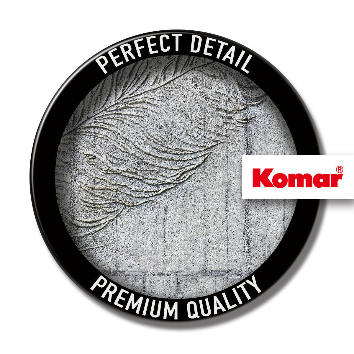 Komar Fototapete Betonfeder B/L: ca. 300x250 cm Betonfeder - (300,00/250,00cm) - Komar