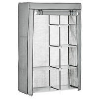 HOMCOM Kleiderschrank grau Polypropylen B/H/L: ca. 43x103x162,5 cm Stoffschrank - grau (162,50/43,00/103,00cm) - HOMCOM