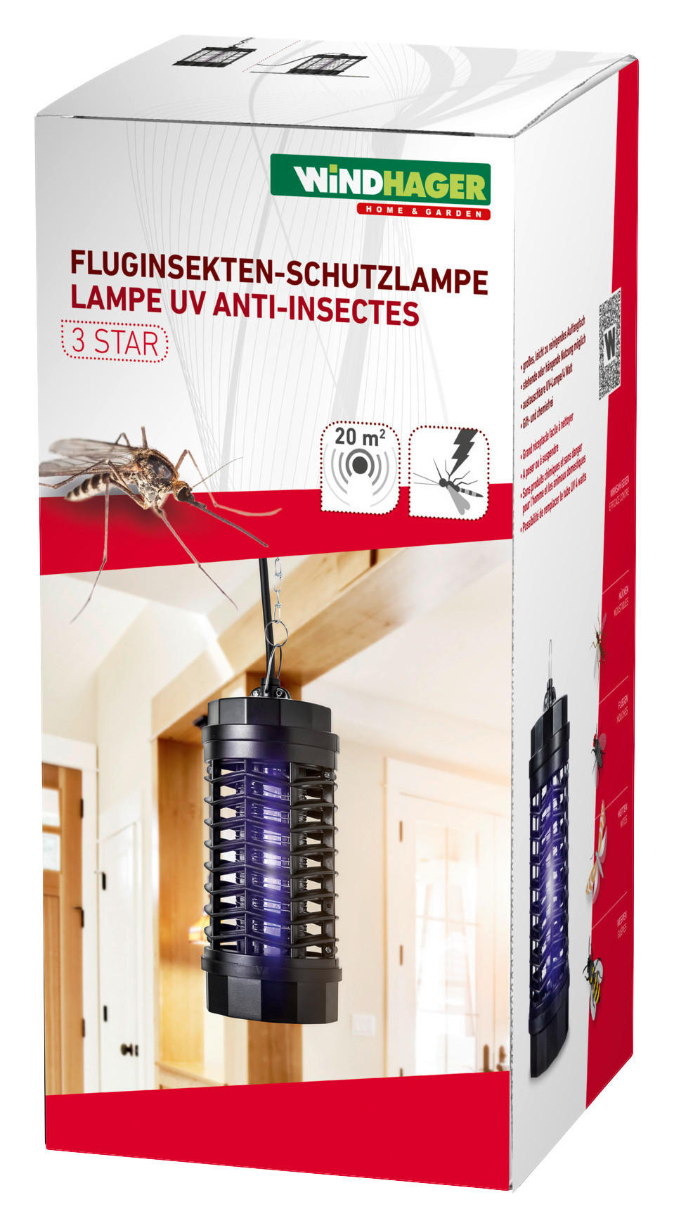 Windhager Insektenlampe Fluginsekten-Schutzlampe