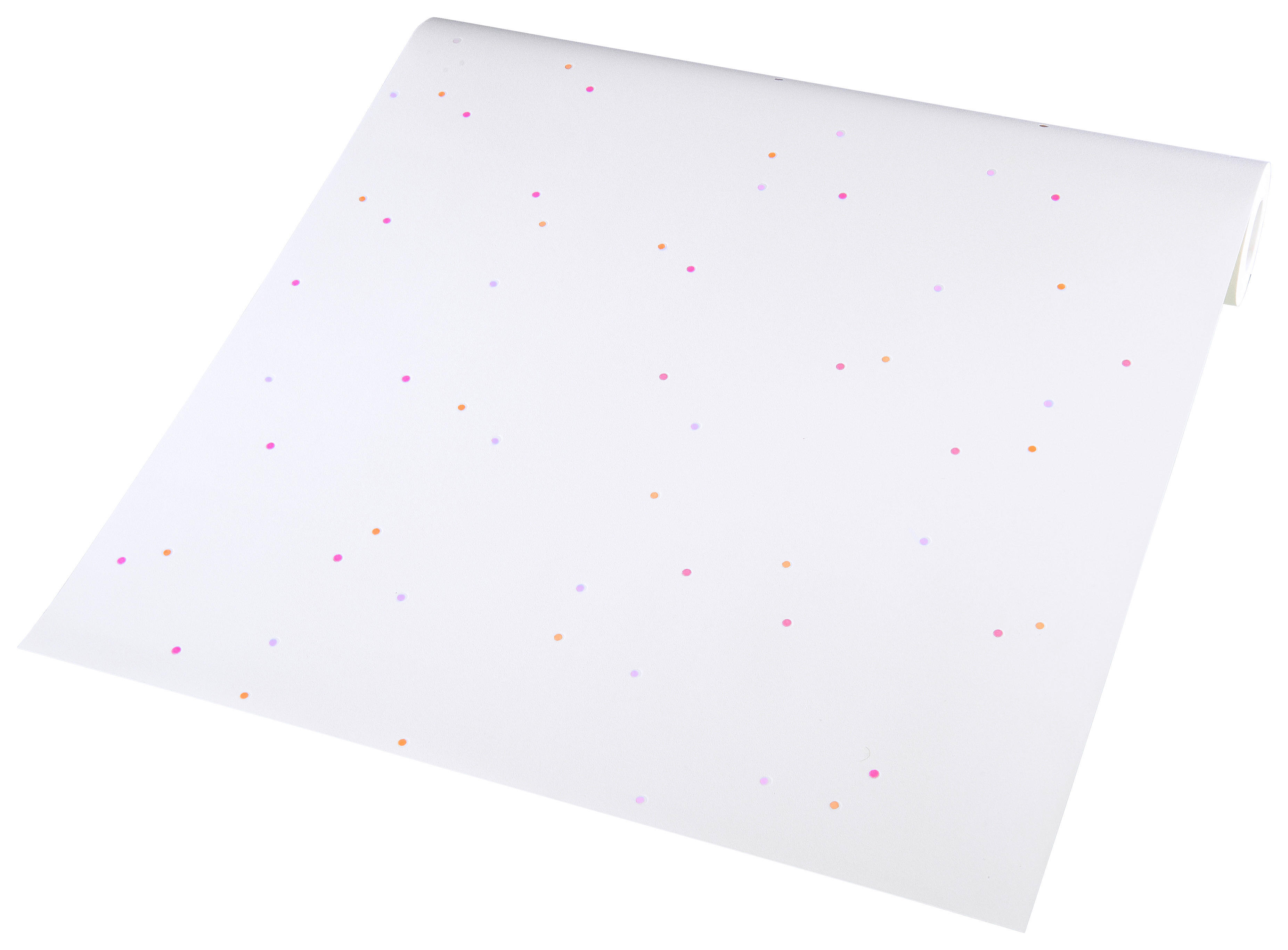 Vliestapete Punkte weiß rosa B/L: ca. 53x1005 cm Vliestapete_2194-59 - weiß/rosa (53,00/1005,00cm)