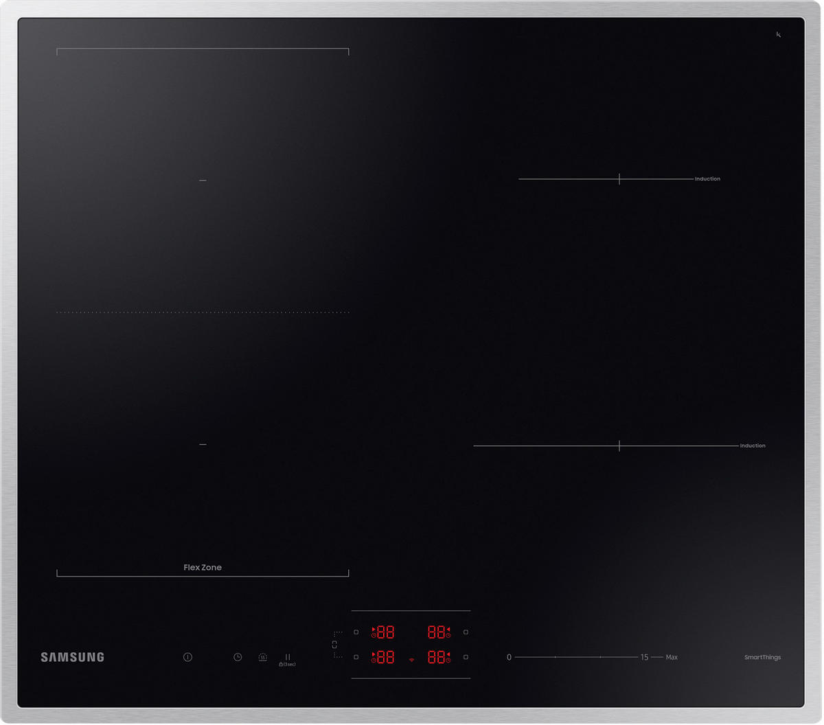 Samsung Induktionskochfeld NZ64B5046HK/U1 schwarz B/H/T: ca. 59x4,8x52 cm NZ64B5046HK/U1 - schwarz (59,00/4,80/52,00cm) - Samsung