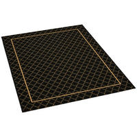 Webteppich Luxus schwarz B/L: ca. 160x230 cm Luxus - gold/schwarz (160,00/230,00cm)