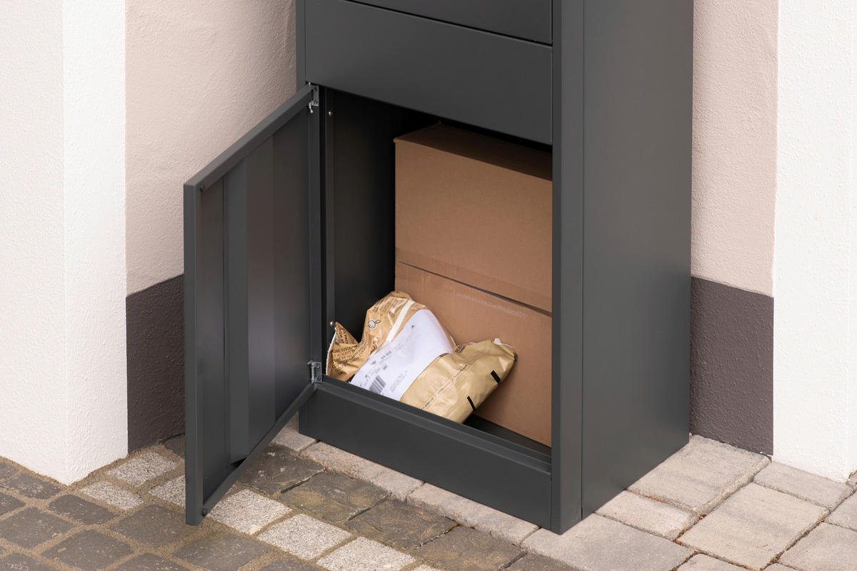 Westmann Paketbox Piet anthrazit B/H/T: ca. 50x105x37 cm Piet - anthrazit (50,00/105,00/37,00cm) - Westmann