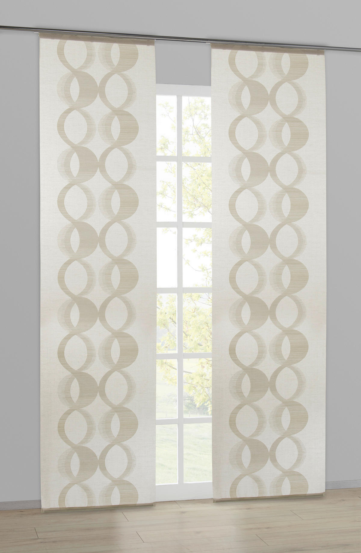 Schiebevorhang Martina beige B/L: ca. 60x245 cm Martina - beige (60,00/245,00cm) - POCOline