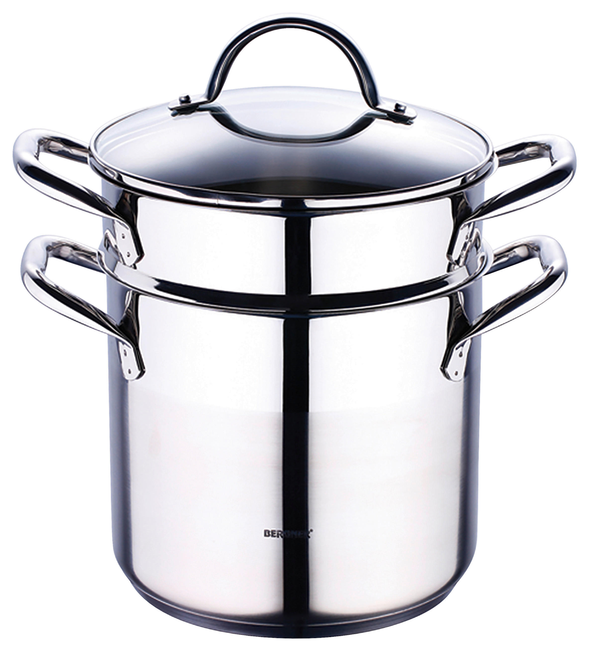 BERGNER Topfset Gourmet silber Edelstahl 3 tlg. Gourmet - silber - BERGNER