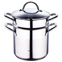 BERGNER Topfset Gourmet silber Edelstahl 3 tlg. Gourmet - silber - BERGNER