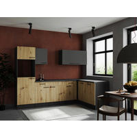 Winkelküche Oliver B/H/T: ca. 280x205x172 cm Oliver - granit/grau (280,00/205,00/172,00cm) - Respekta