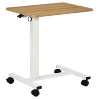 Schreibtisch 920-080 natur Holz Nachbildung weiß B/H/T: ca. 65x110x48 cm 920-080 - weiß/natur (65,00/110,00/48,00cm) - HOMCOM
