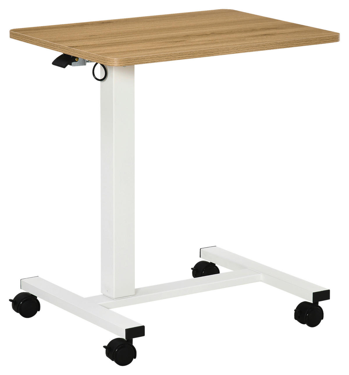 Schreibtisch 920-080 natur Holz Nachbildung weiß B/H/T: ca. 65x110x48 cm 920-080 - weiß/natur (65,00/110,00/48,00cm) - HOMCOM