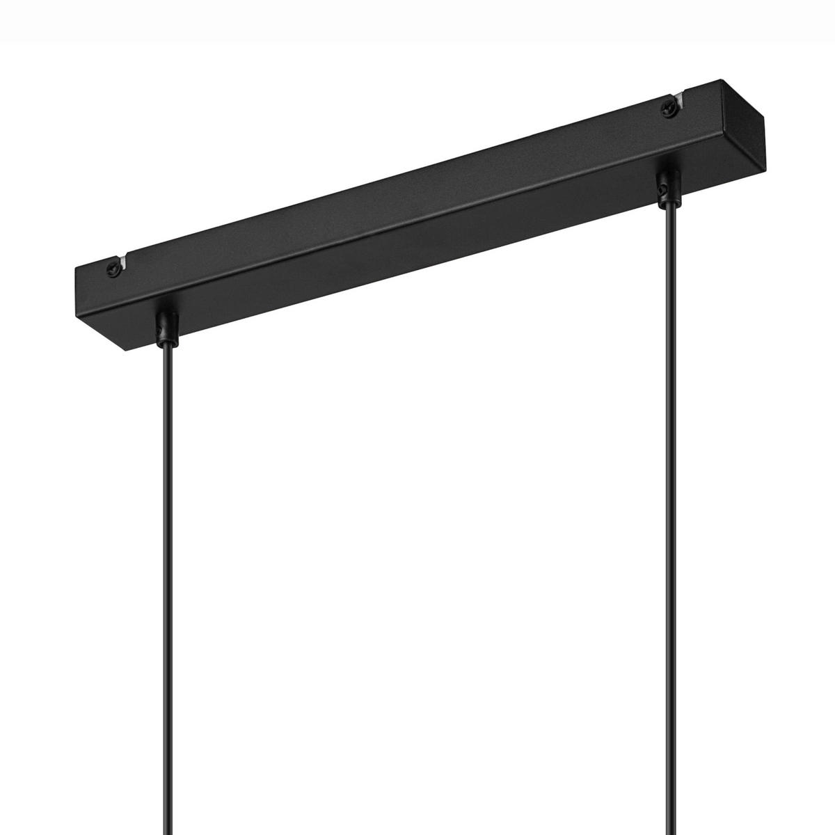 Lamkur Pendelleuchte MIA 40455 Chrom Stahl H/L: ca. 89x50 cm E27 2 Brennstellen Mia - Chrom (50,00cm) - Lamkur