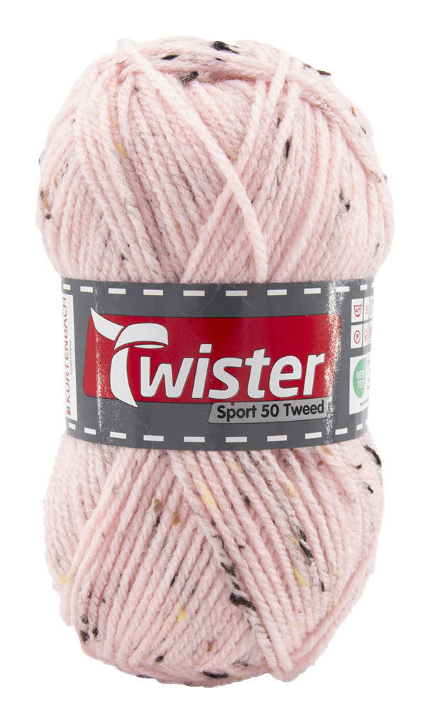 Handstrickgarn Tweed rosé L: ca. 15000 cm Tweed - rosé (15000,00cm) - Twister