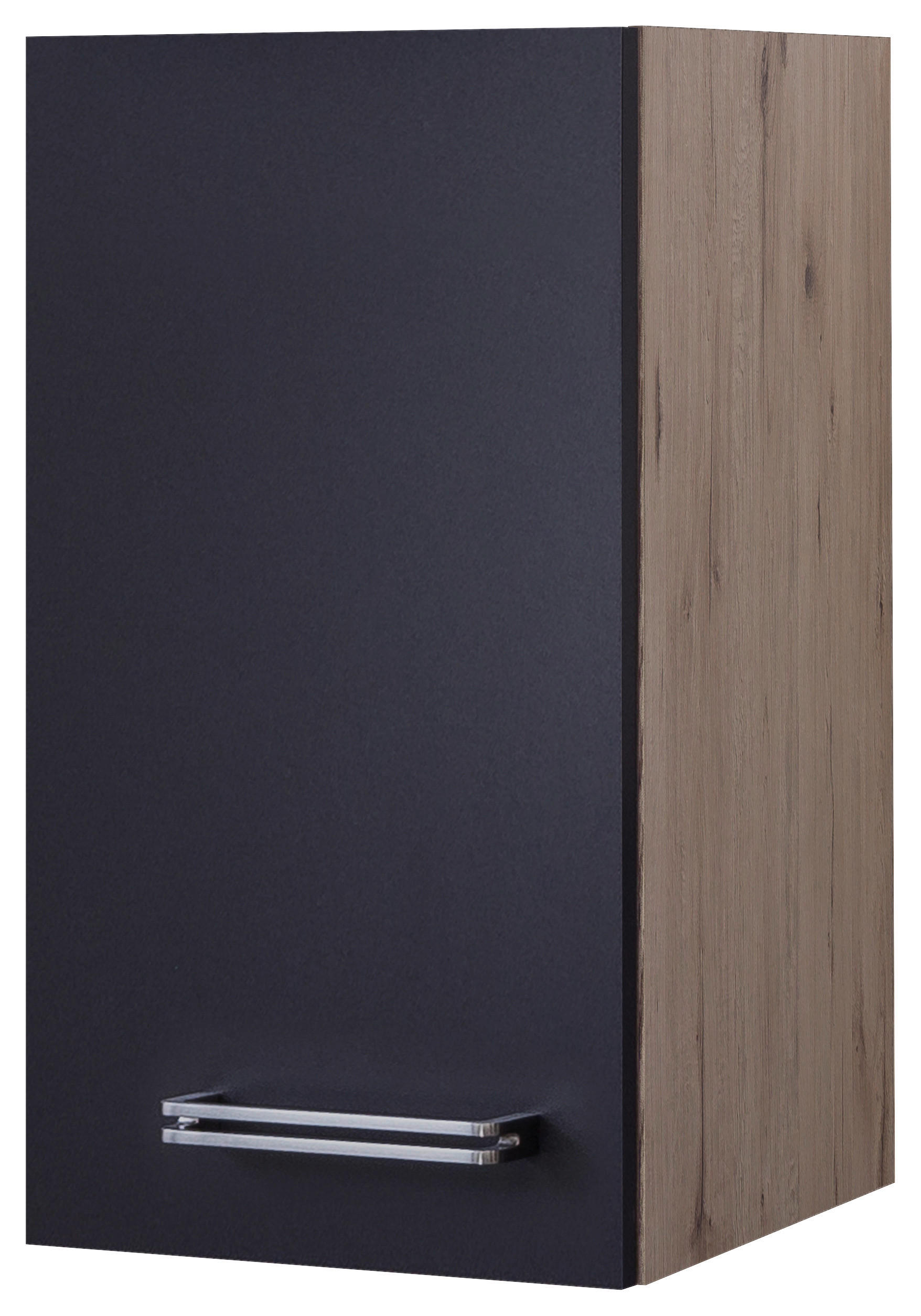 Hängeschrank Elva anthrazit strukturiert B/H/T: ca. 30x54,8x32 cm Elva - Eiche/anthrazit (30,00/54,80/32,00cm) - Flex-Well