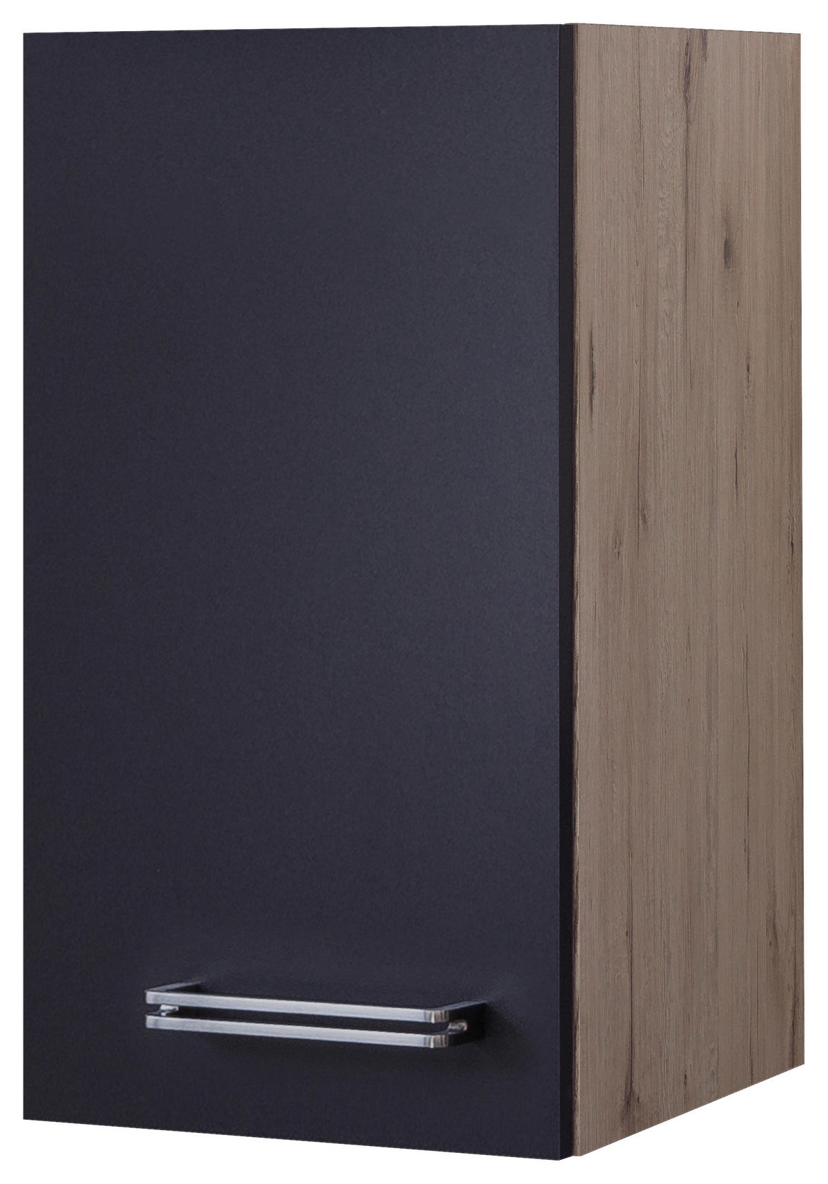 Hängeschrank Elva anthrazit strukturiert B/H/T: ca. 30x54,8x32 cm Elva - Eiche/anthrazit (30,00/54,80/32,00cm) - Flex-Well