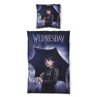 Microfaser Bettwäsche Bettwäsche_Microfaser Wednesday - lila/dunkelblau (135,00/200,00cm) - Wednesday