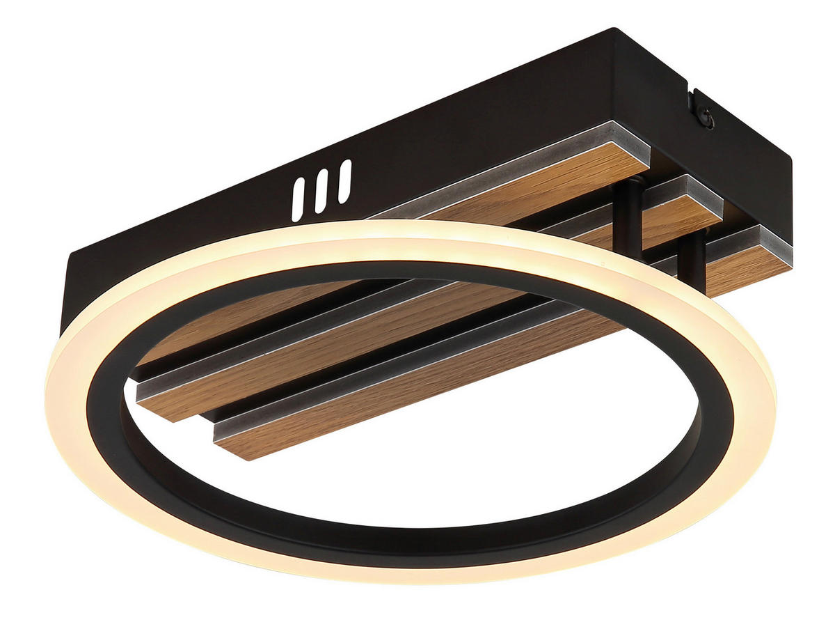 GLOBO Deckenventilator Deckenleuchte-Blevins - schwarz (30,00/30,00/12,00cm) - GLOBO