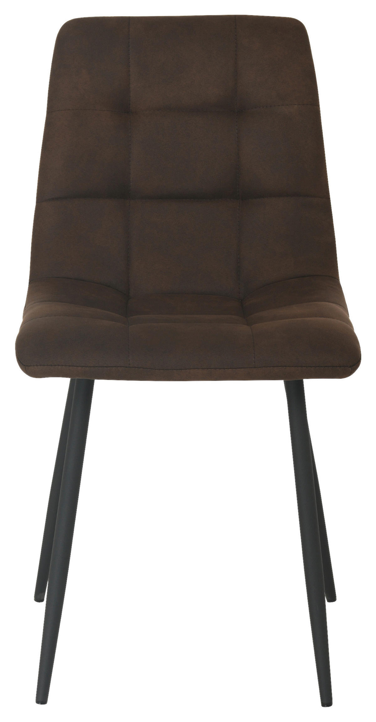 Stuhl Lech braun Microfaser B/H/T: ca. 45x88x53,5 cm Lech - braun/schwarz (45,00/88,00/53,50cm)