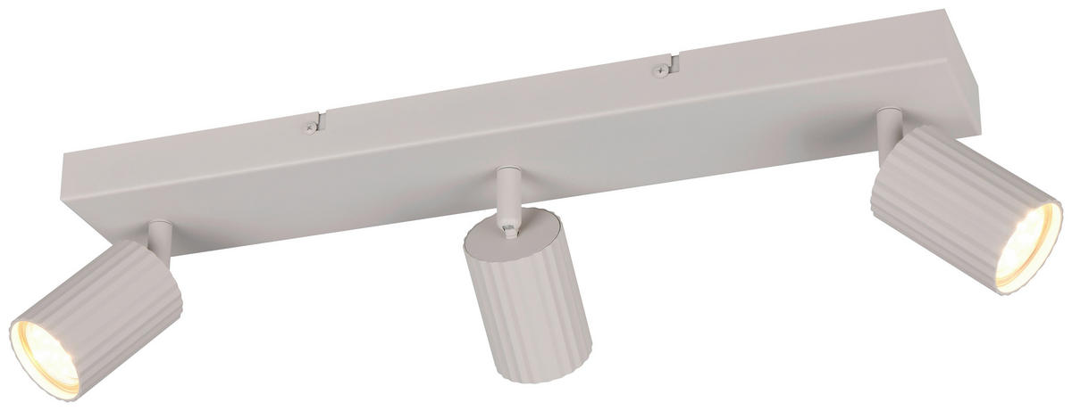 Reality Leuchten Spots grau Metall B/H/L: ca. 50x14,5x9 cm GU10 3 Brennstellen Spot_Soka_3 - grau (9,00/50,00/14,50cm) - Reality Leuchten