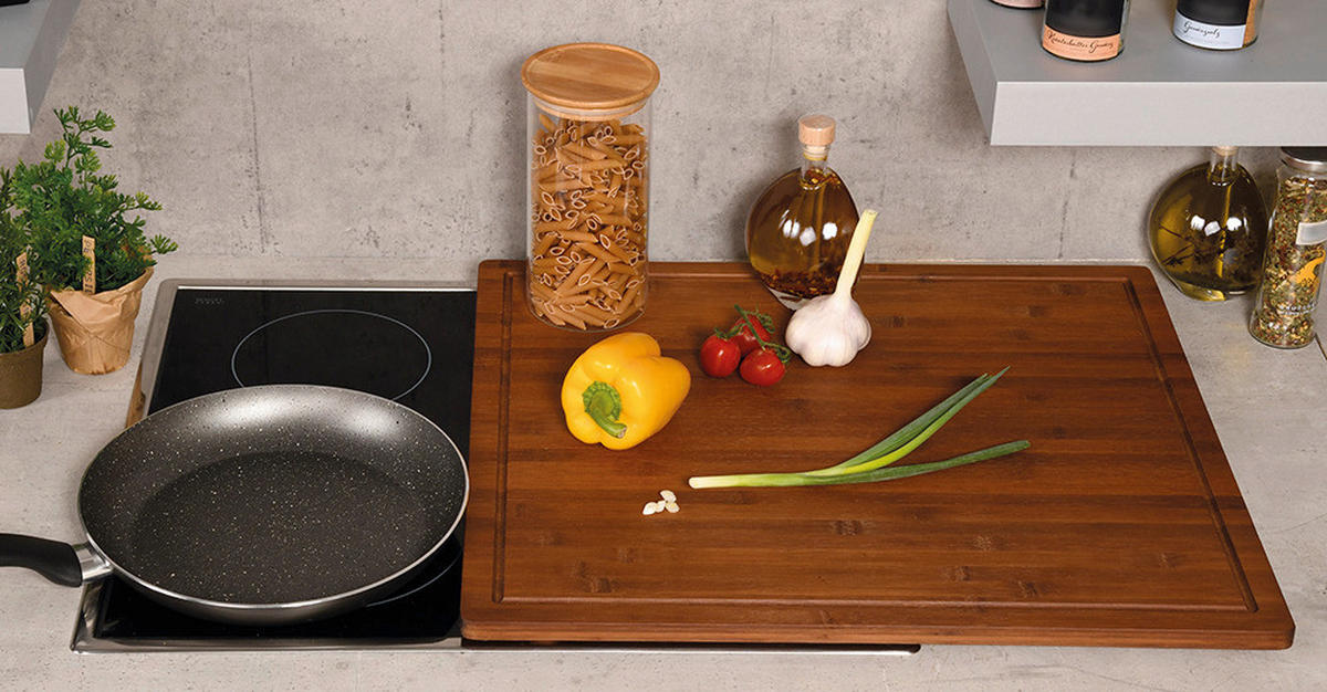 Kesper Schneidbrett Schneid-/u.Abdeckplatte - natur (56,00/30,00/3,10cm) - Kesper