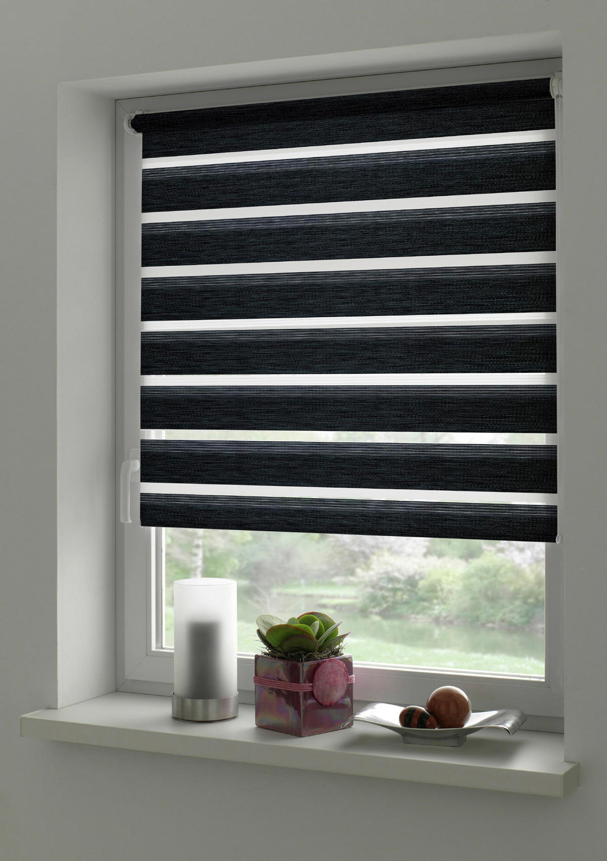 Doppelrollo Easyfix anthrazit B/L: ca. 50x150 cm Easyfix - anthrazit (50,00/150,00cm)