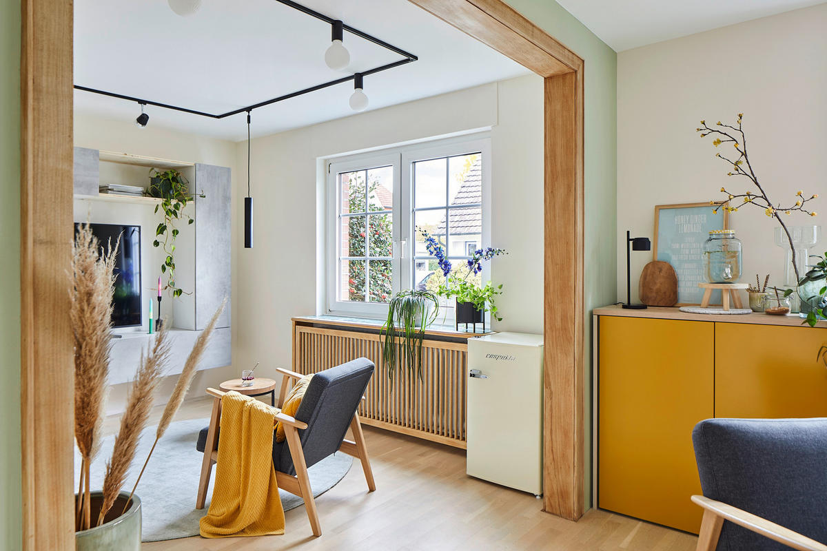 Respekta Retro Kühlschrank KG83C-52 creme B/H/T: ca. 47,4x83x44,7 cm Kühlschrank KG83C-52 - creme (47,40/83,00/44,70cm) - Respekta