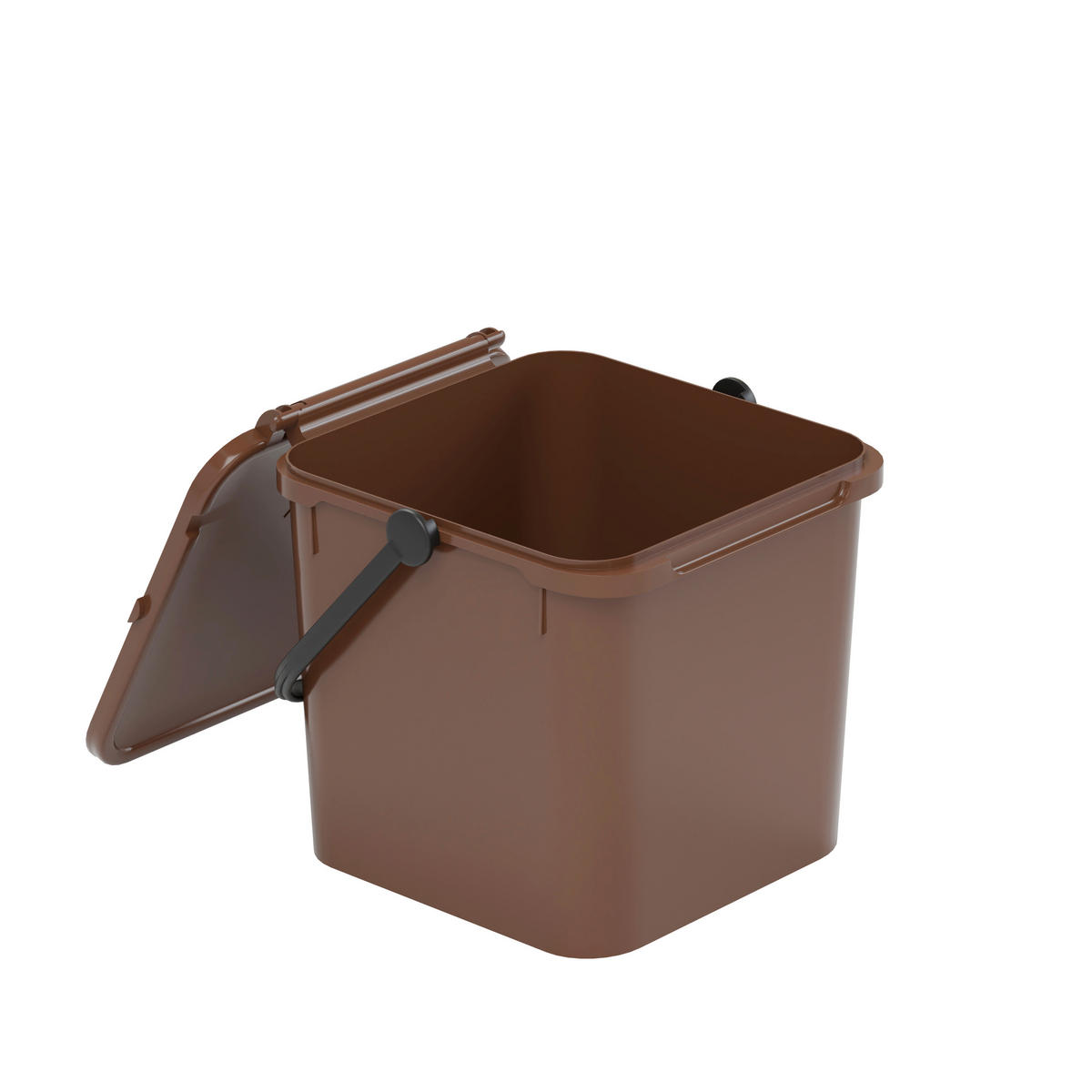 Eco-Logico Abfalleimer braun B/H/L: ca. 24x20,5x23,7 cm Abfalleimer 7l - braun (23,70/24,00/20,50cm) - Eco-Logico