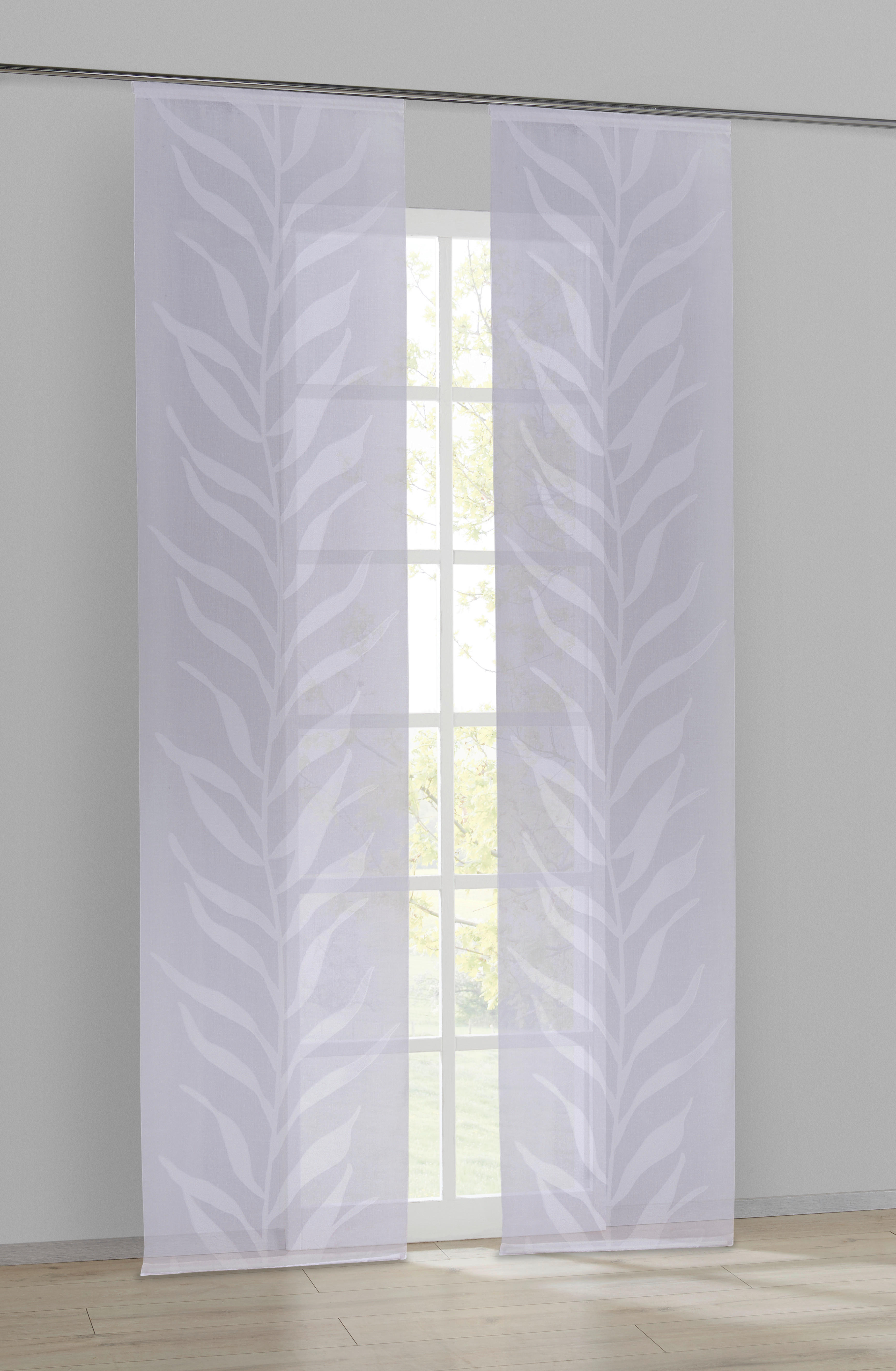 Schiebevorhang Irina weiß B/L: ca. 60x245 cm Irina - weiß (60,00/245,00cm) - POCOline