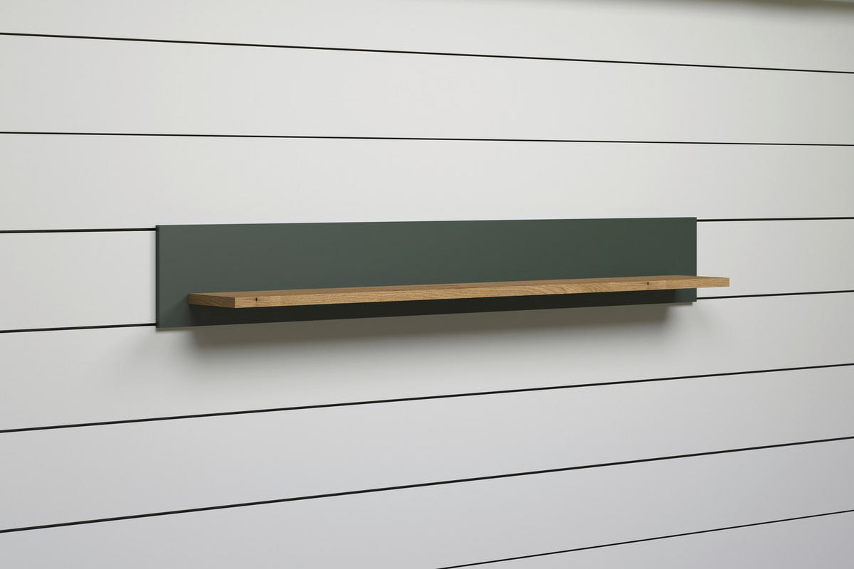 Wandboard Stanton tannengrün Eiche Evoke Coast Nachbildung B/H/T: ca. 156x22x22 cm Stanton - Eiche/tannengrün (156,00/22,00/22,00cm)