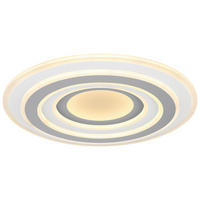 GLOBO Deckenleuchte SABATINO 48011-46 weiß Acryl Metall H/D: ca. 7x50 cm Deckenleuchte_Sabatino - weiß (50,00/7,00cm) - GLOBO