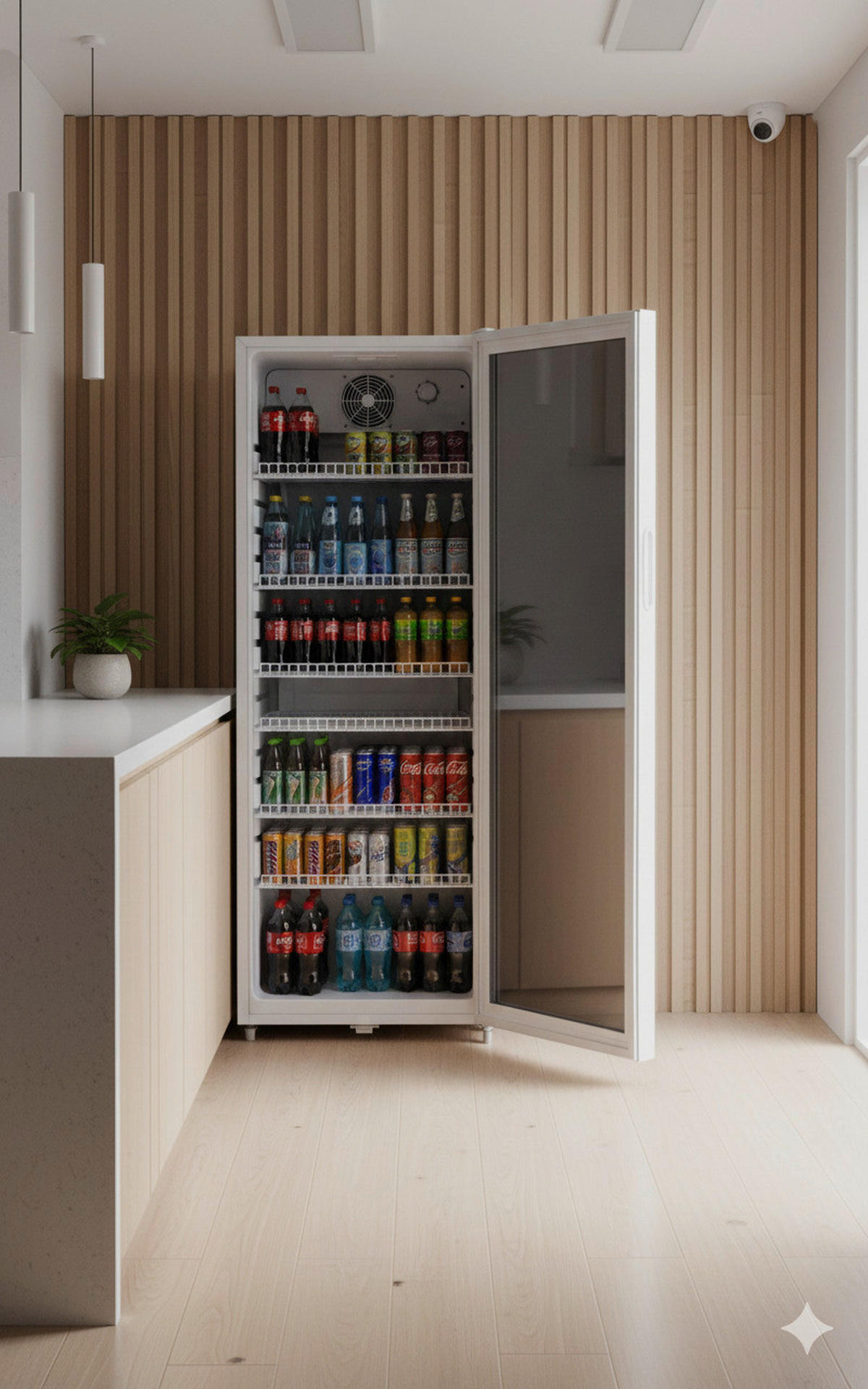 POCOline Glastürkühlschrank GTK 140-237 weiß B/H/T: ca. 54x140x55 cm Glastürkühlschrank GTK 140-237CW - weiß (54,00/140,00/55,00cm) - POCOline