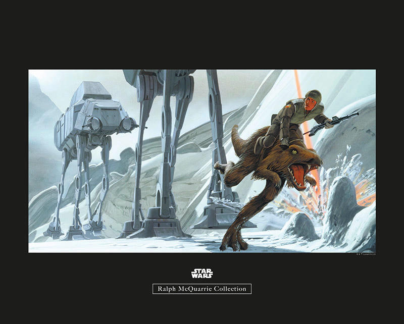 Komar Poster Star Wars Classic RMQ Hoth Battle G Star Wars B/L: ca. 50x40 c günstig online kaufen